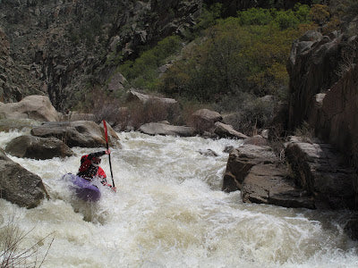 Kayaking the Embudo River in a Jackson Villain