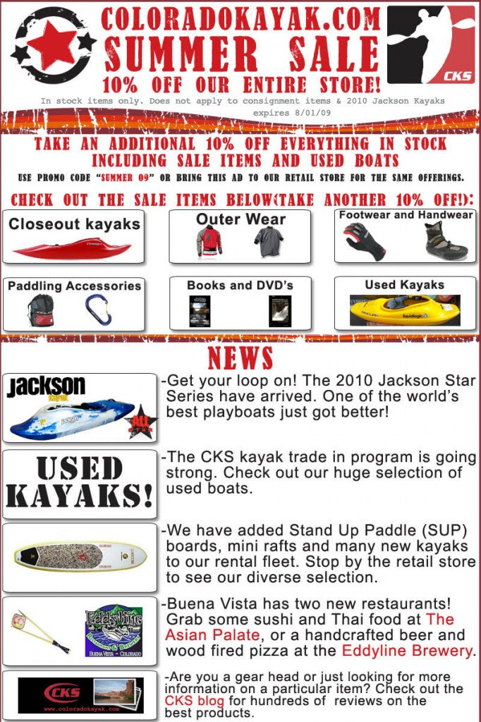 CKS Summer Blowout Sale - 10% Off Everything in stock!!!