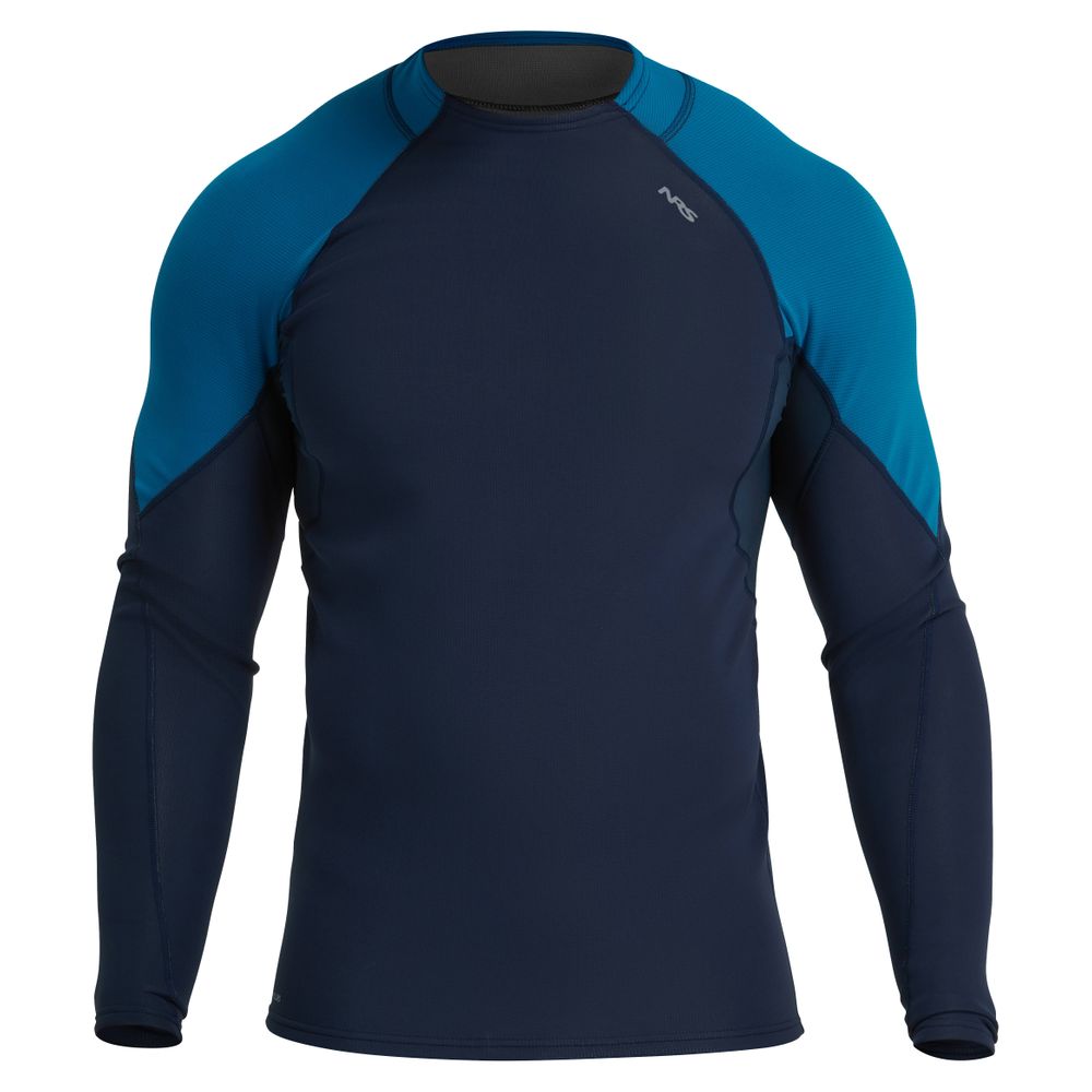 NRS Mens Hydroskin 0.5 Shirt - Long Sleeve Navy - Mykonos