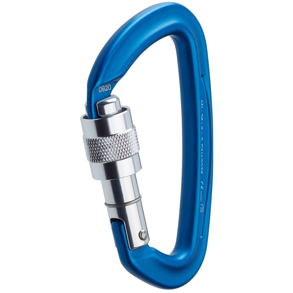 NRS Sliq Screw Lock Carabiner Blue