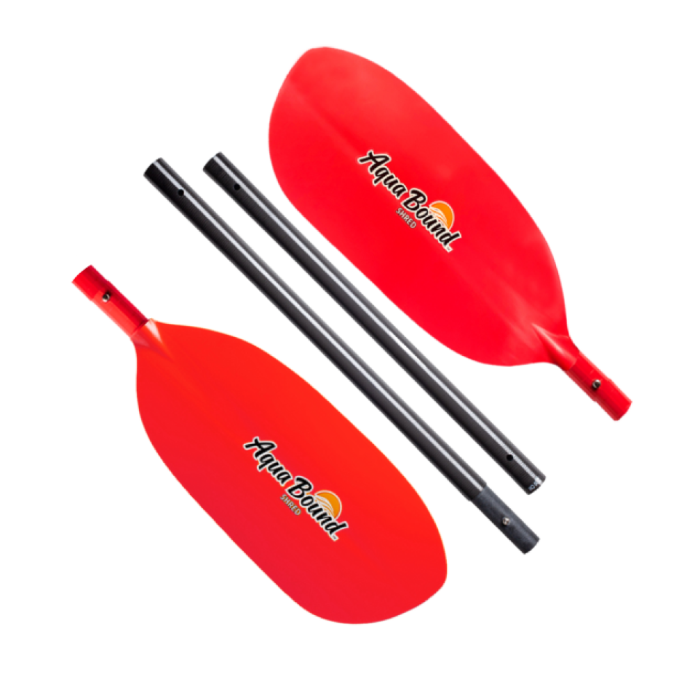 Aqua Bound Shred 4pc Fiberglass Whitewater Kayak Breakdown Paddle