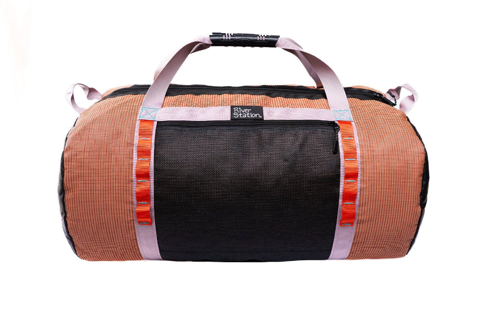 River Station Large Mesh Gear Duffle Sunrise