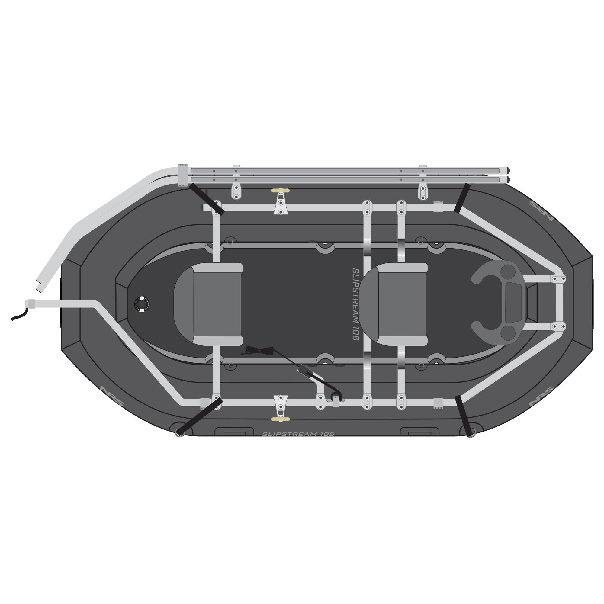 NRS Slipstream 106 Fishing Raft Package