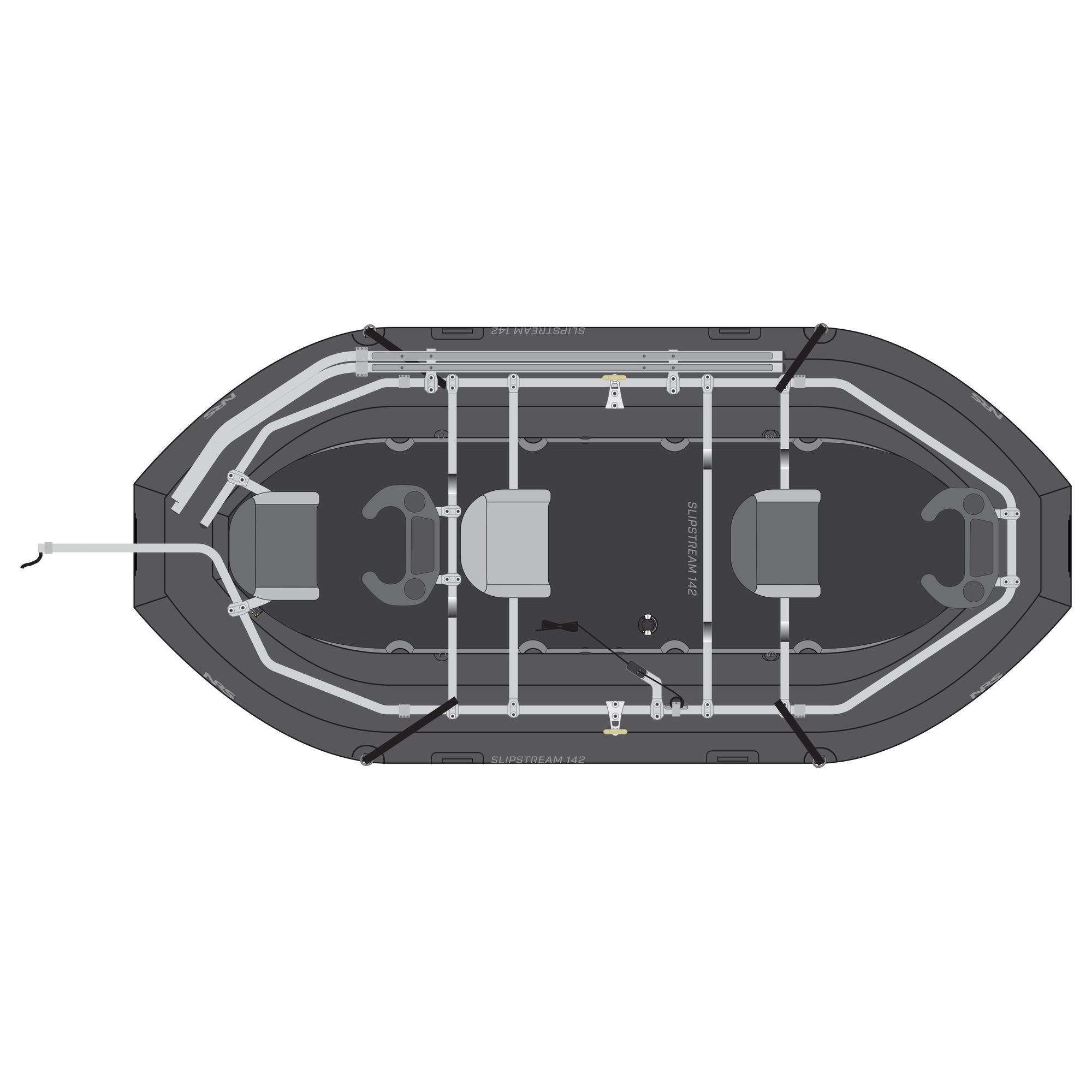 NRS Slipstream 142 Fishing Raft Package