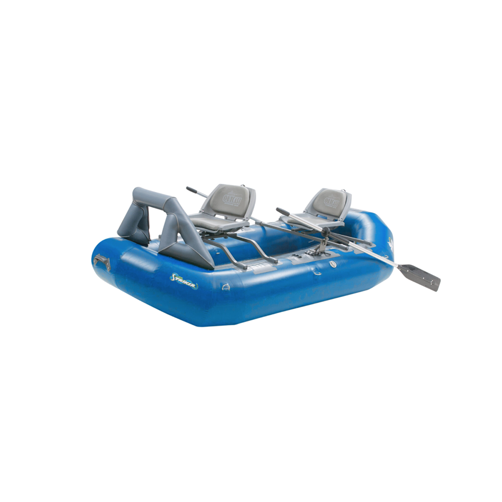 Complete 2018 14ft RMR Fishing Raft, includes trailer w/ 5 rollers