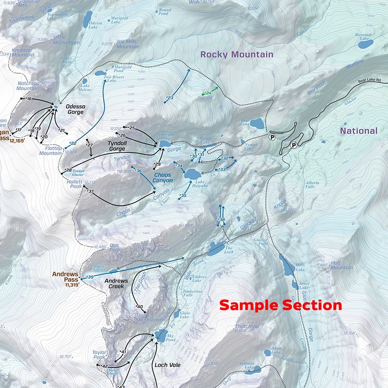 Beacon Ski Maps: RMNP