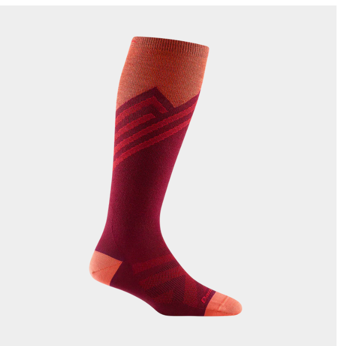 Darn Tough W's Peaks OTC Lightweight Burgundy Small (W s 4.5-7)