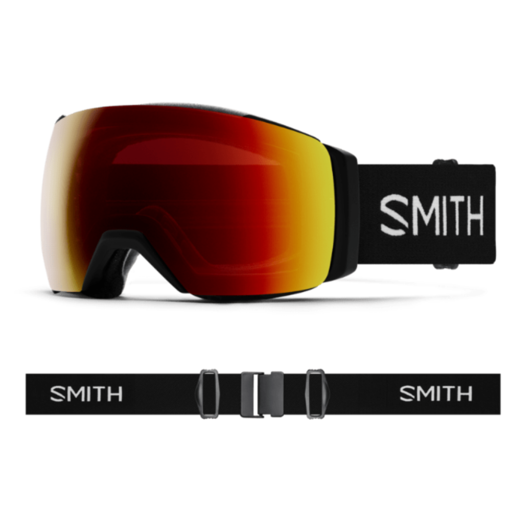 Smith I/O Mag XL Goggles Black - CP Sun Red Mirror