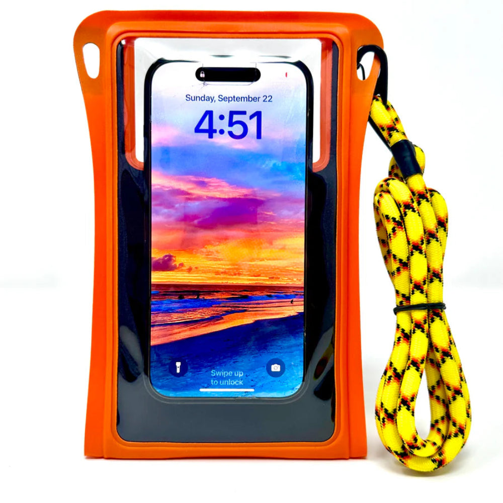 Stash7 Waterpocket Waterproof Phone case Orange Crush