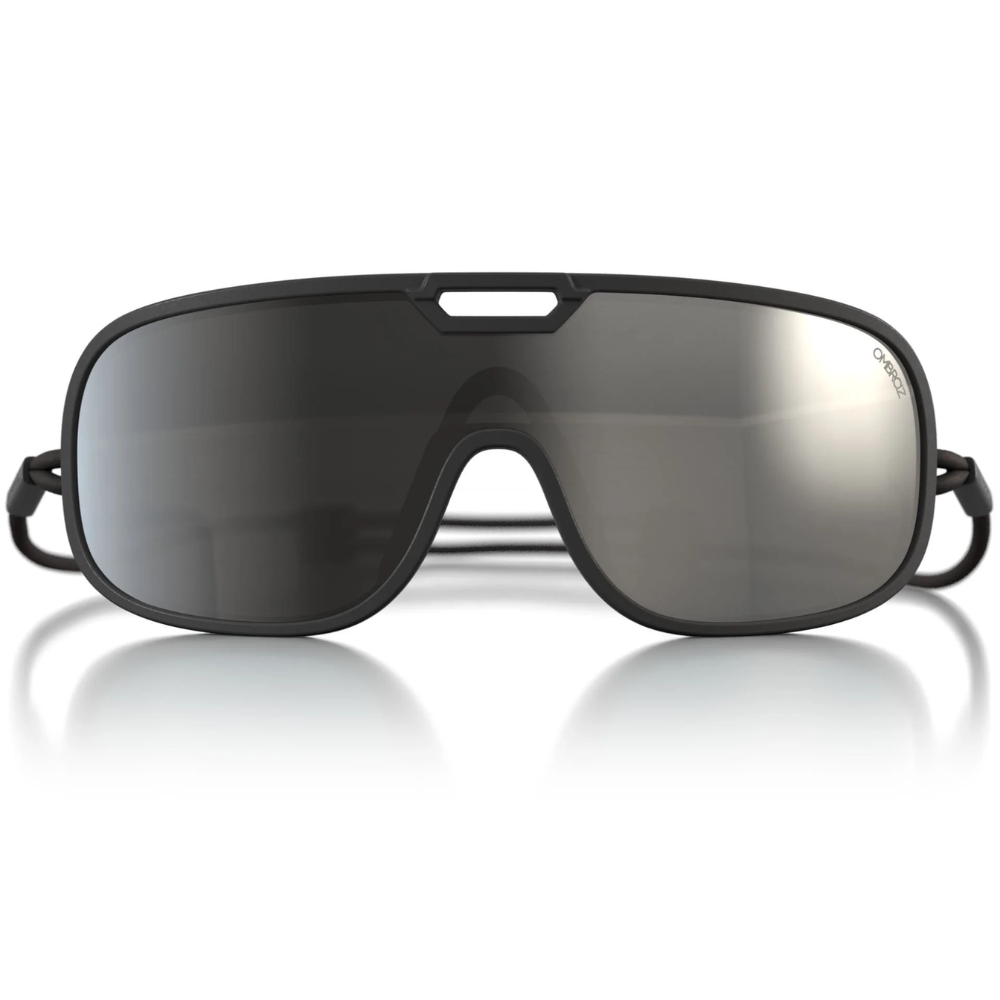 Ombraz Refugio Sunglasses Charcoal Grey w Silver Mirror Regular