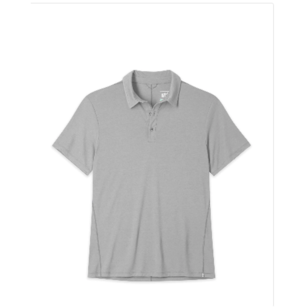 Stio Men's Divide Polo Quiet Gray Heather