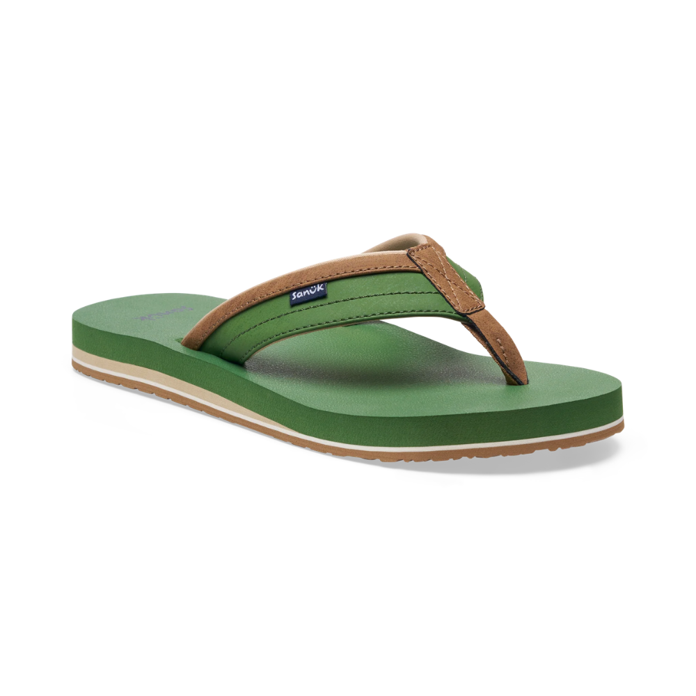 Sanuk Men's Ziggy St Sandal Vineyard Green
