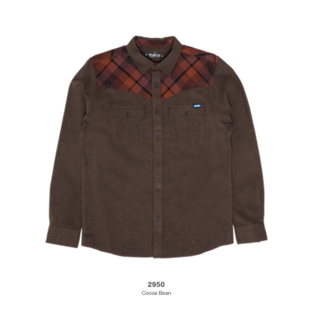 Kavu Buckarooski Men's Shirt Cocoa Bean