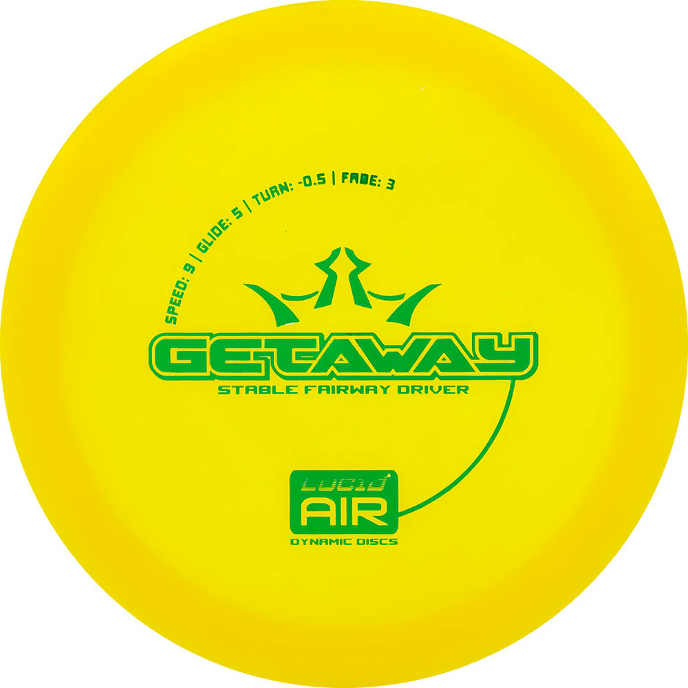 Dynamic Discs Getaway Yellow Lucid Air 9 5 -0.5 3