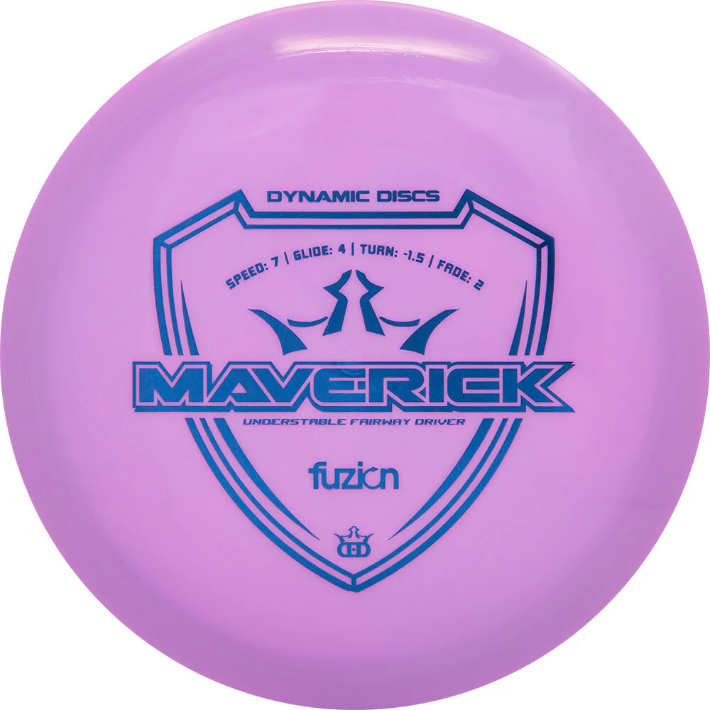 Dynamic Discs Maverick Purple Fuzion 7 4 -1.5 2