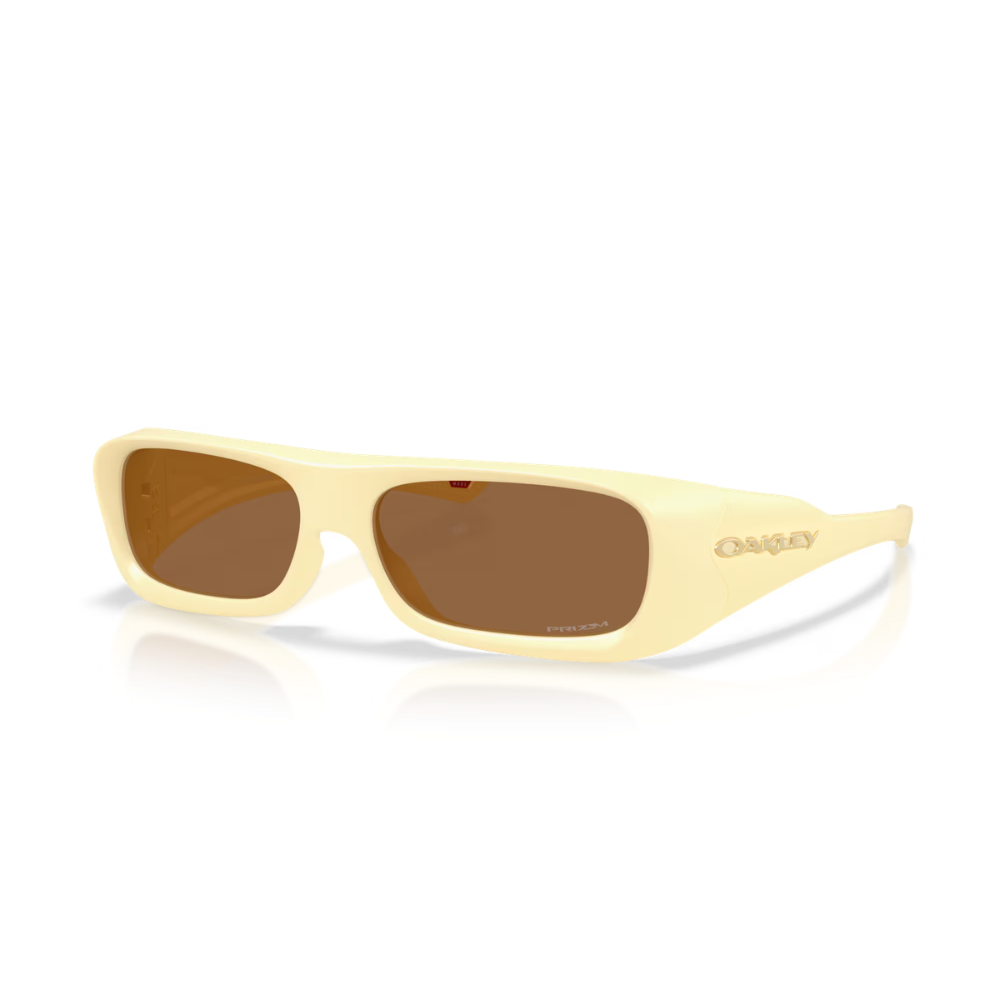 Oakley Permian Sunglasses Matte Yellow Milkshake Prizm Bronze