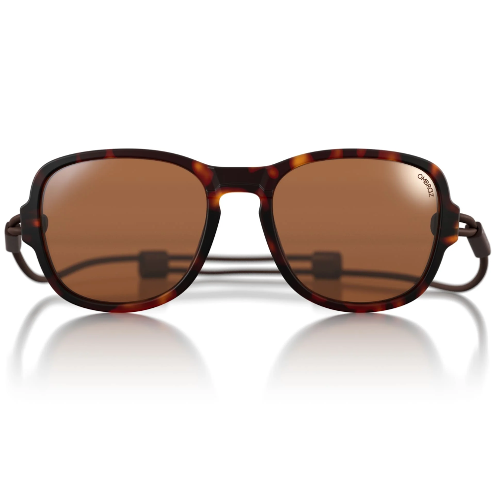 Ombraz Teton Sunglasses Tortoise Polarized Brown Regular
