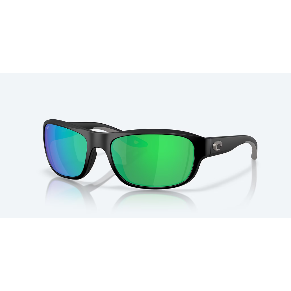 Costa Del Mar Clipperton Sunglasses Matte Black Green Mirror 580P