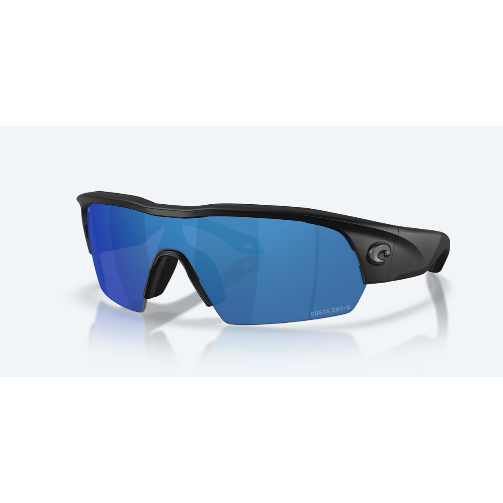Costa Del Mar Pilothouse Pro Sunglasses Matte Black Blue Mirror 580P