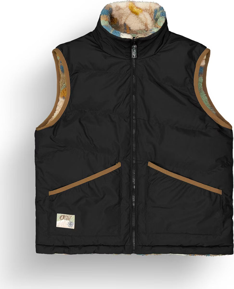 Picture Women's Reversible Hylla Rev Vest Black Timeless Flower
