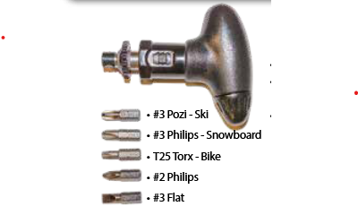 5 Bit Ski Ratchet Tool