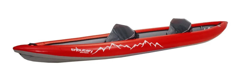 AIRE Tributary Sawtooth Tandem Inflatable Kayak Red