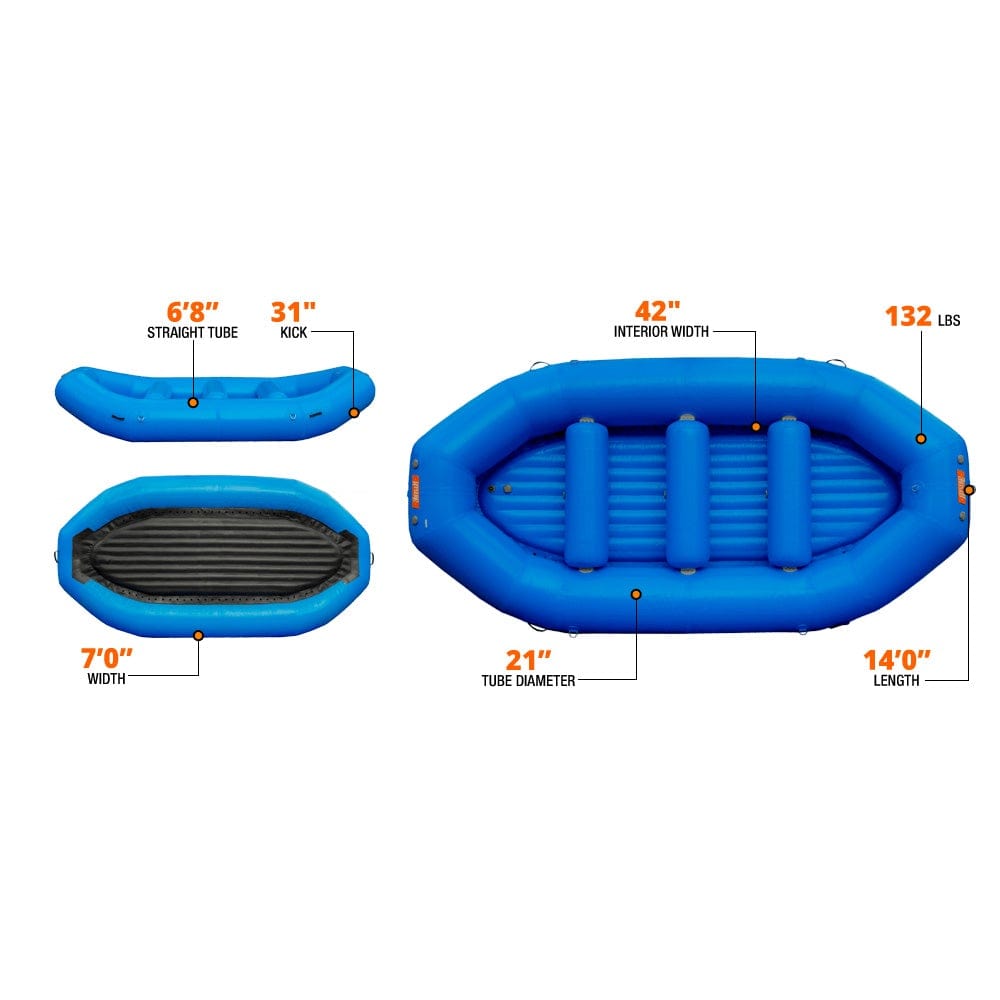 Hyside Outfitter 14.0 XT Self-Bailing Raft