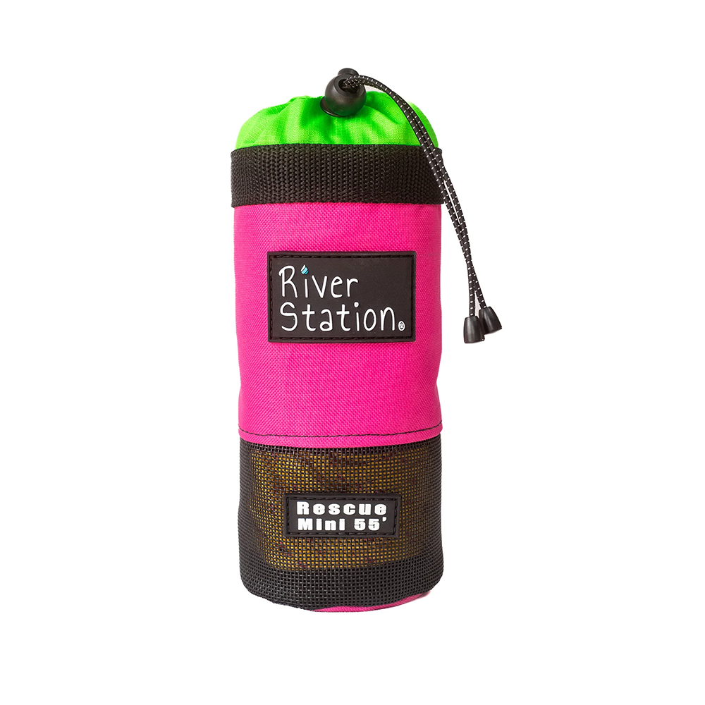 River Station Kayak Mini 55' Throw Bag Pink