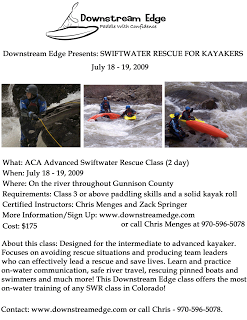 ACA Swiftwater Rescue Class with CKS Squad Instructors Chris Menges and Zach Springer