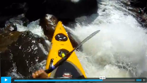 AMAZING FOOTAGE OF DEMSHITZ RUNNING CLASS V+ IN A SEA KAYAK!!