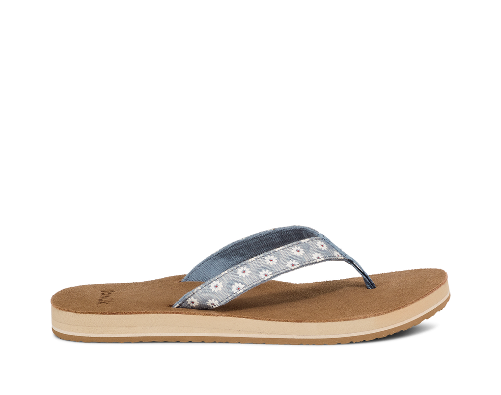 Sanuk W's Happy Placer Daisy Flip Flops