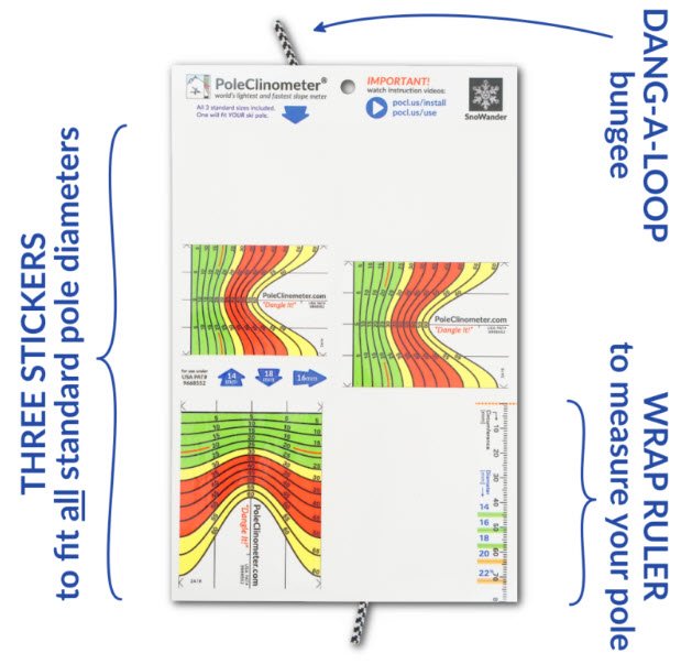 Pole Clinometer Sticker