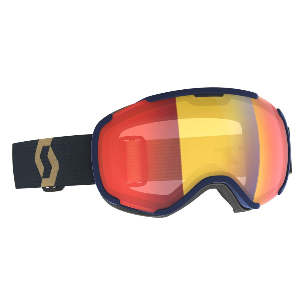 Scott Faze II LS Goggle Dark Blue Light Grey/Red Chrome LS