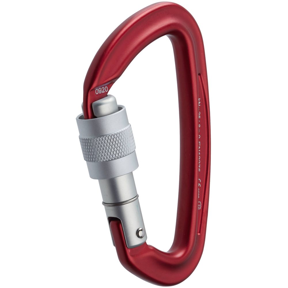 NRS Sliq Screw Lock Carabiner Red