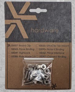 Karakoram Board Clip Stainless Hardware