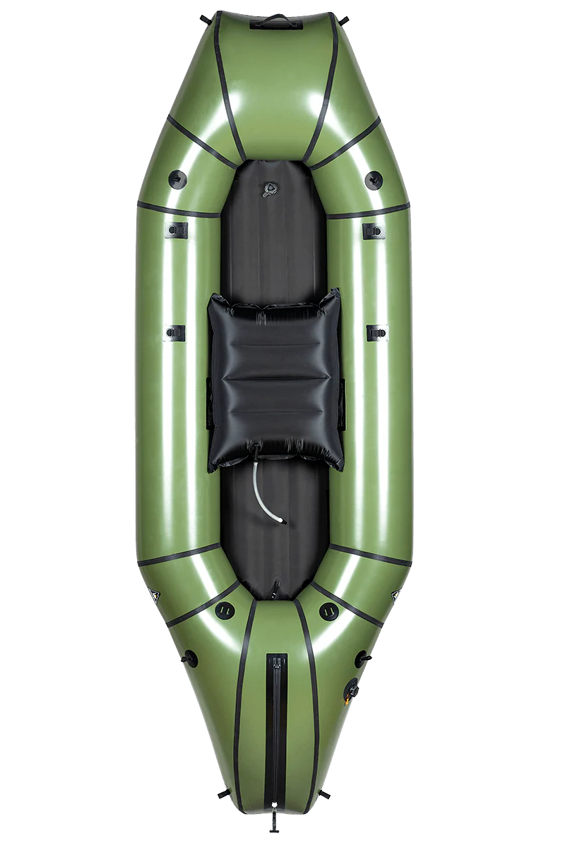 Alpacka Forager Tandem Packraft 420d - Cedar Green Self Bailing w Cargo Fly