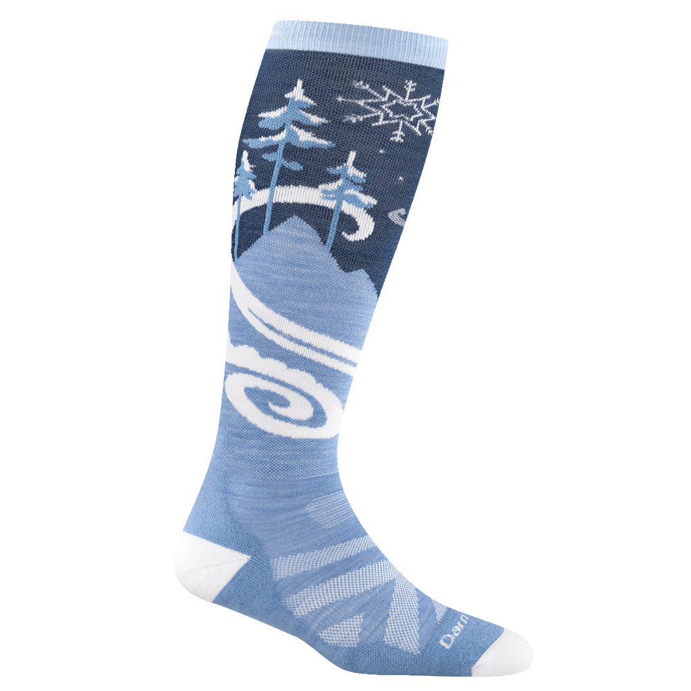 Darn Tough Womens Merino Lightweight OTC Sock w/ Cushion Swirlwind - Midnight