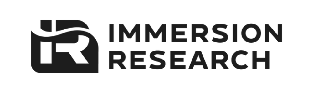 Immersion Research logo with 'IR' initials on a white background