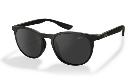 Zeal Juno Sunglasses Matte Black Dark Grey