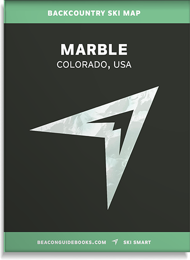 Beacon Ski Map: Marble Colorado