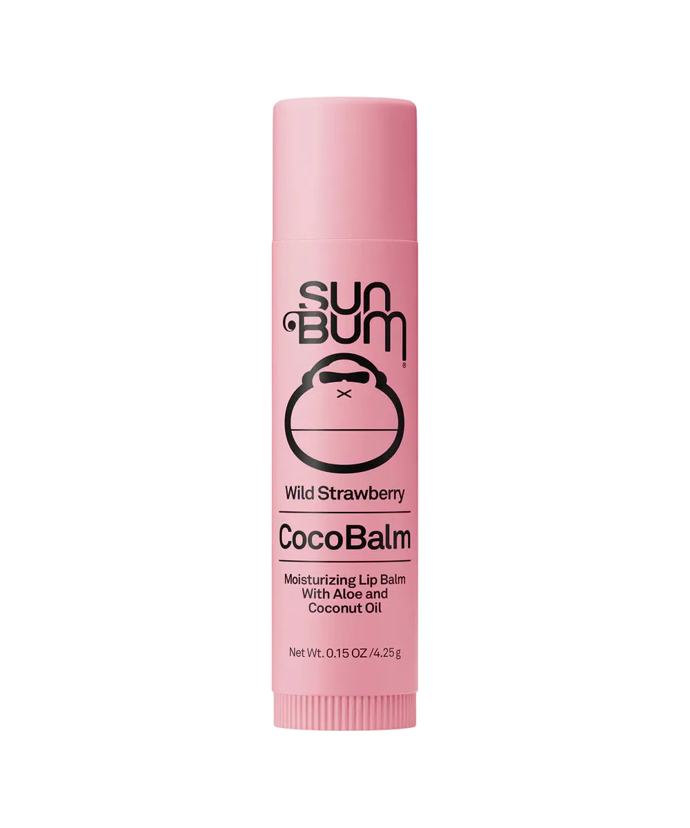 SunBum CocoBalm Lip Balm Wild Strawberry