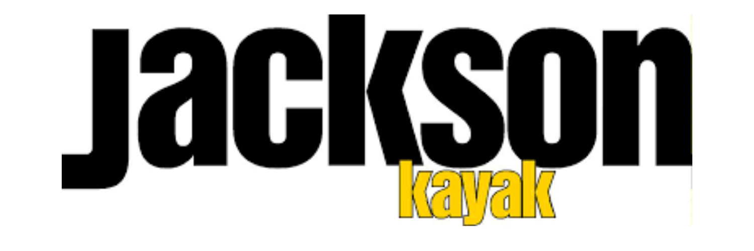 Jackson Kayak logo with black and yellow text on a white background