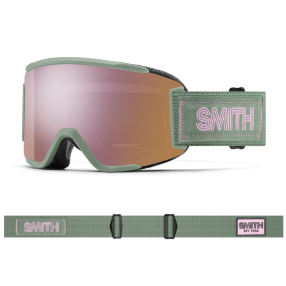 Smith Squad S Goggle Olive Warm Steel - CP Everyday Rose Gold