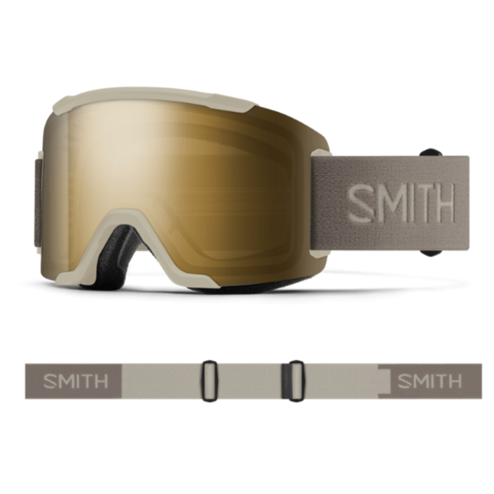Smith Squad Goggles Chalk - CP Sun Black Gold Mirror