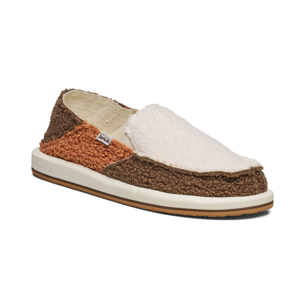 Sanuk Women's Donna Novelty Loafer Natural Patchwork