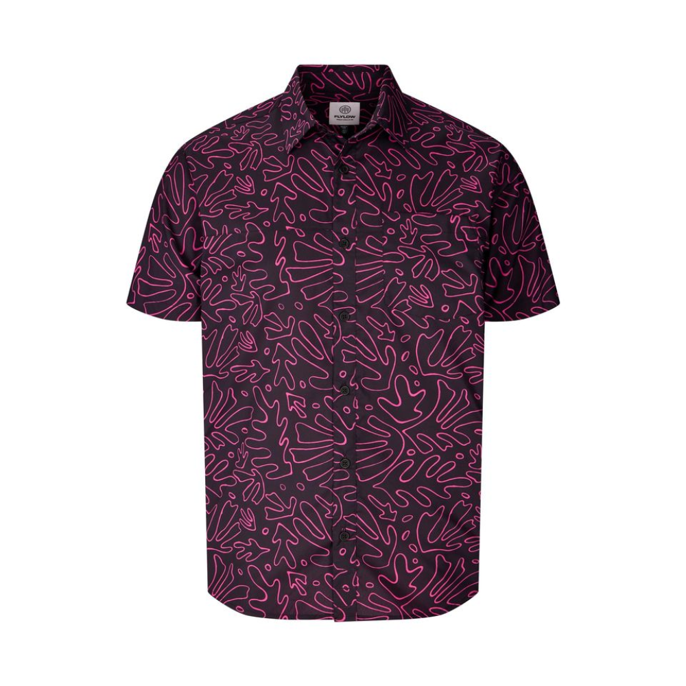 Flylow Men's Wild Child Shirt Black Foliage