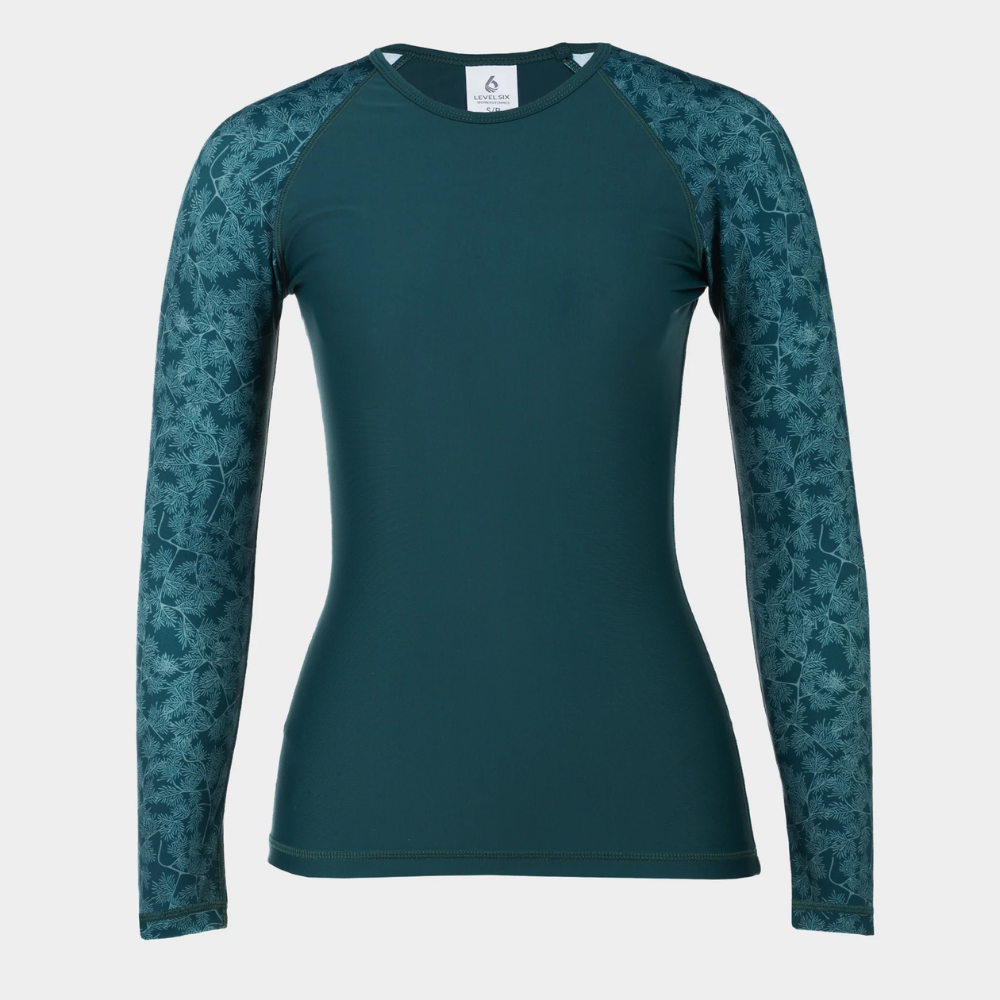 Level Six Venus Womens Long Sleeve Rashguard Teal Spruce