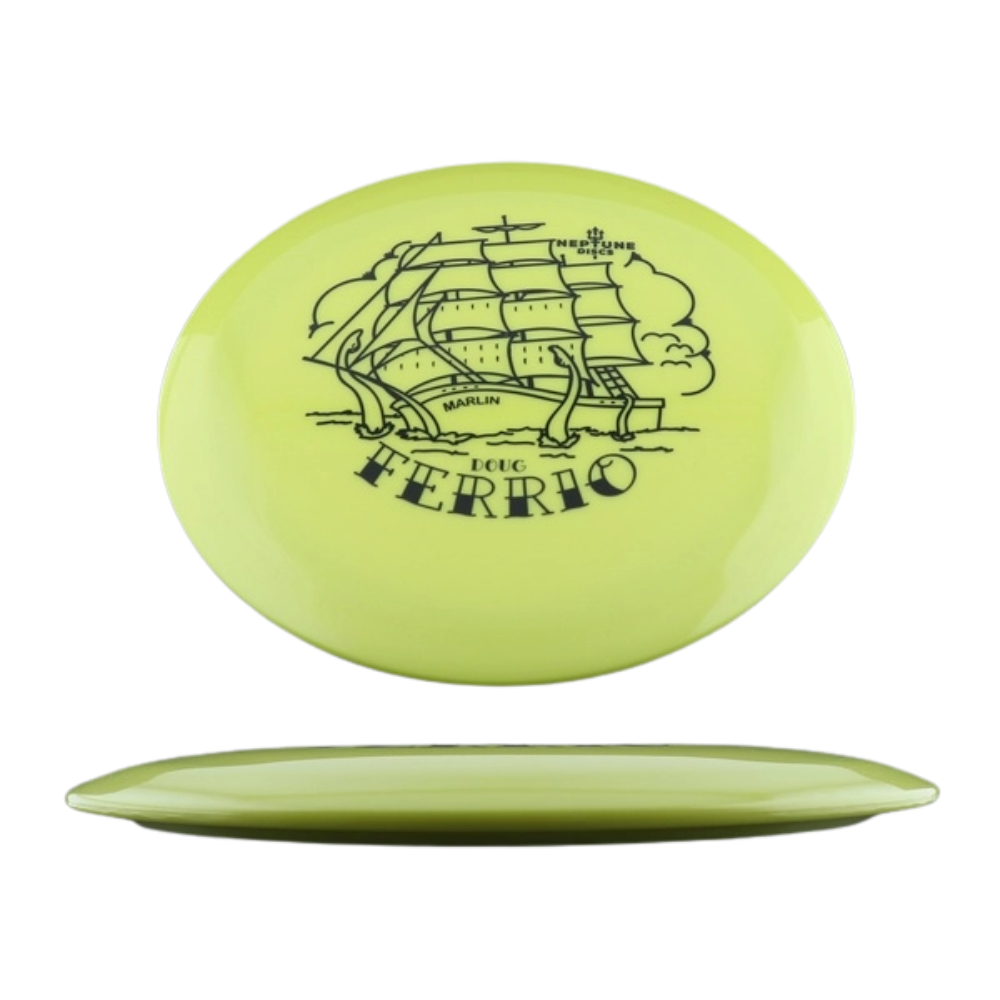 Neptune Discs Marlin Yellow (Doug Ferrio stamp) Pearl 7 5 -4 1