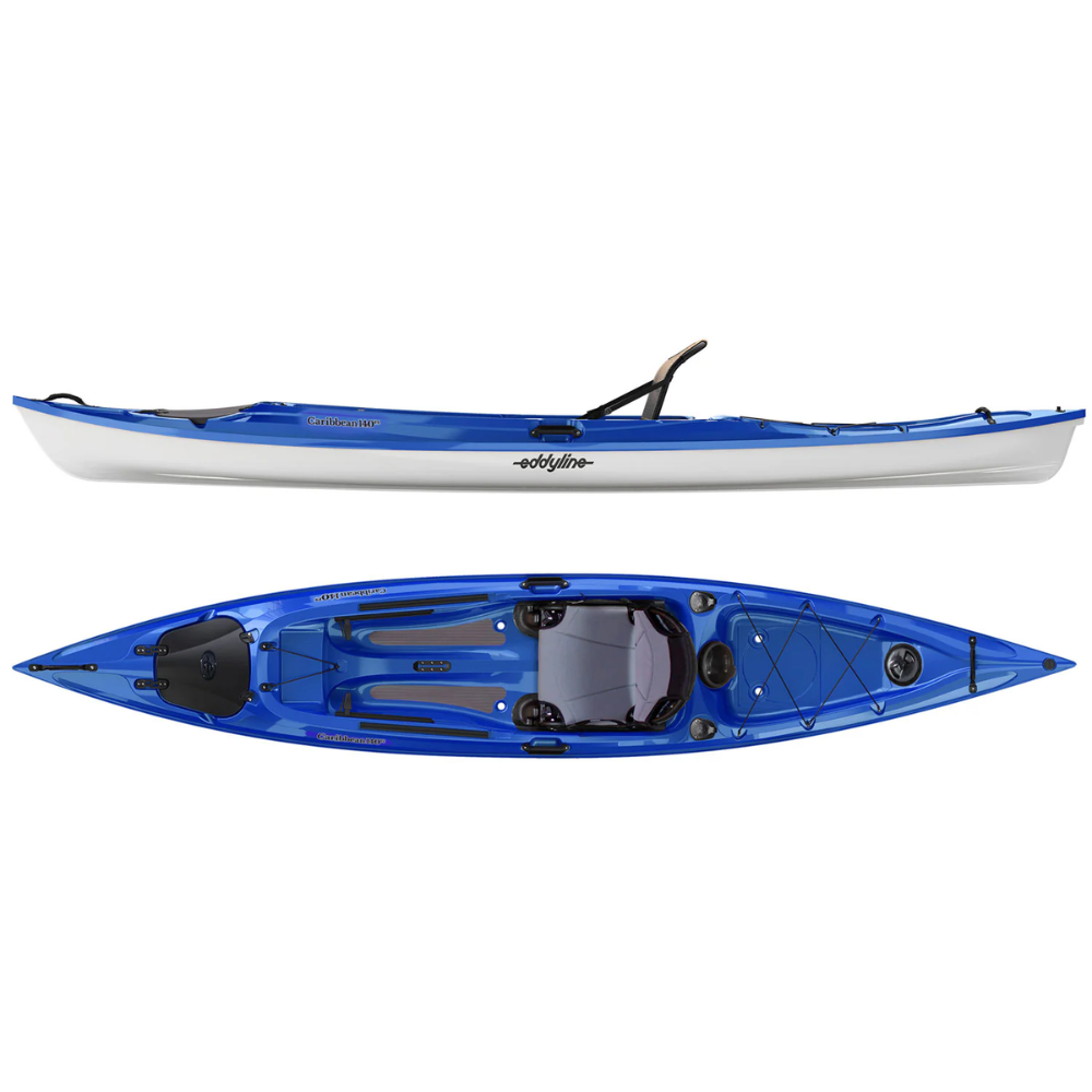 Eddyline Caribbean 140FS Sit-On-Top Kayak Sapphire Blue