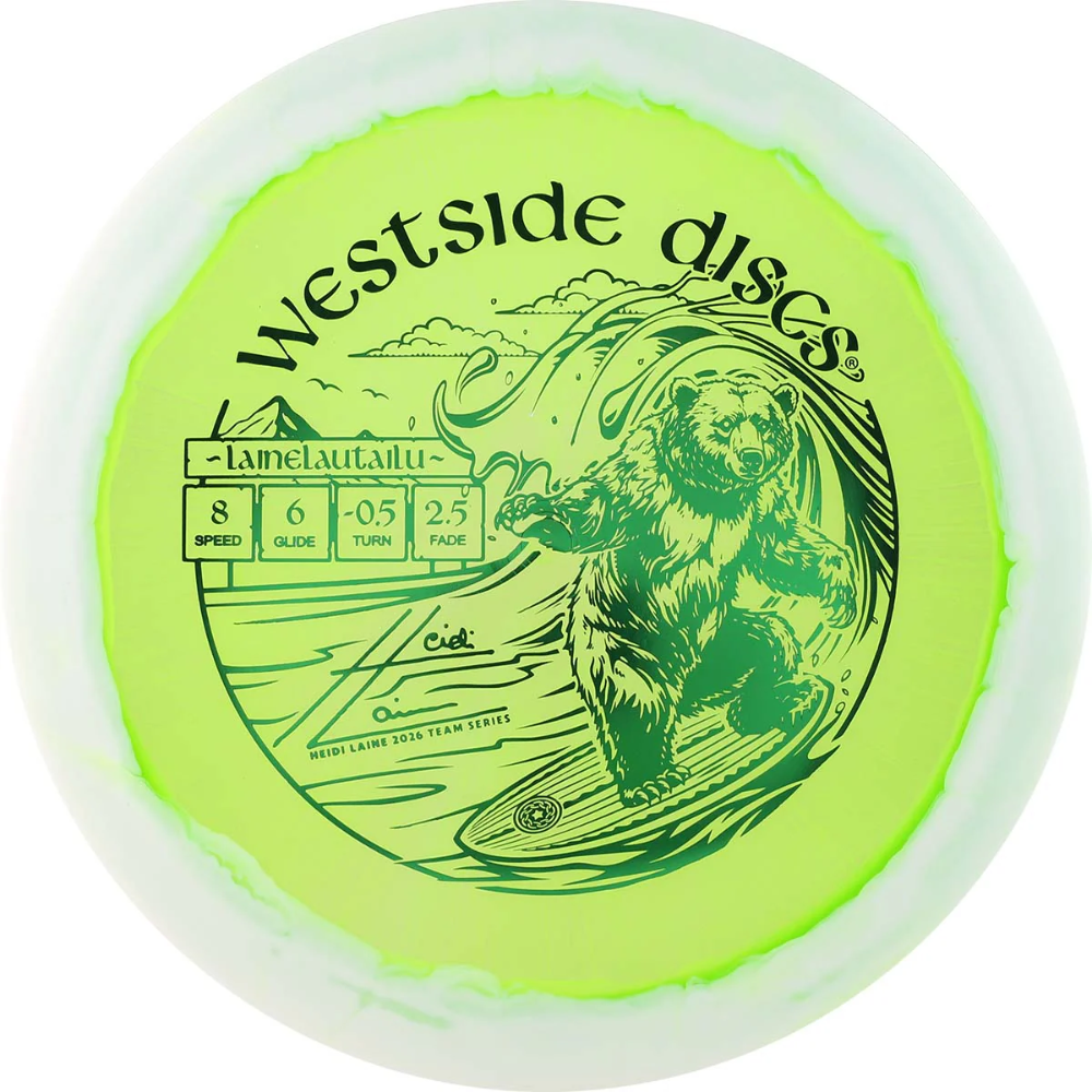 Westside Discs Bear - Heidi Laine Team Series Green White VIP-X Orbit 8 6 -0.5 2.5